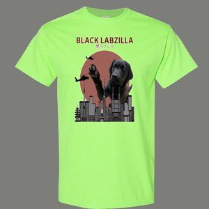 Dog Lover Black Labrador Labzilla Shirt
